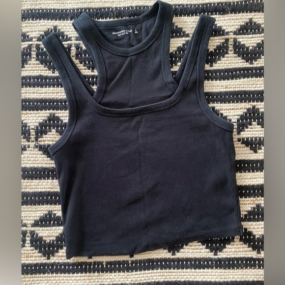 Abercrombie & Fitch Tops - Abercrombie & Fitch Black Ribbed Tank